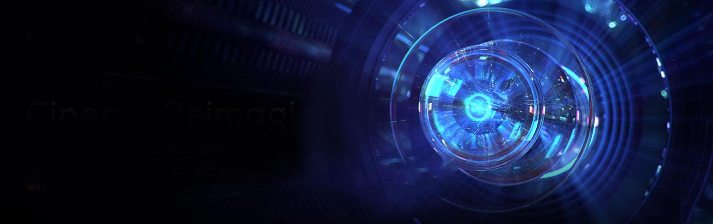 close up of the IMAX projection lense