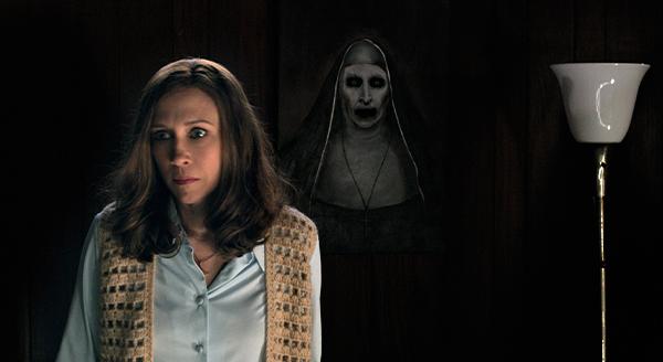 The Nun lurking behind Lorraine Warren