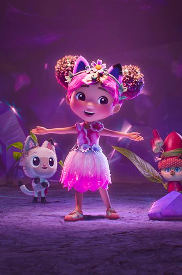 Cats surrounding Gabby while staring at her in admiration Mobile