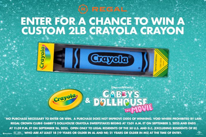 Crayola crayon on top of blue sparkly background