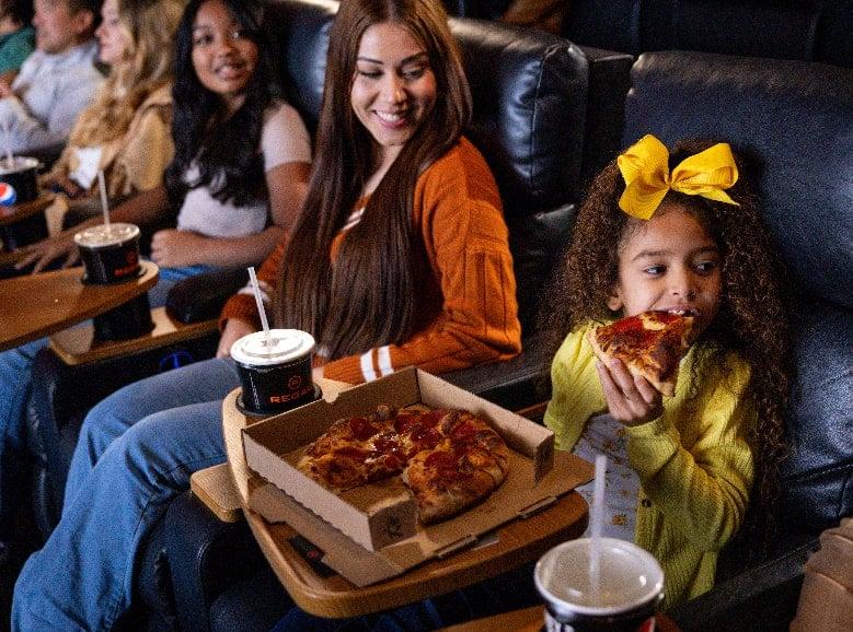 Family at a Dine in Theatre