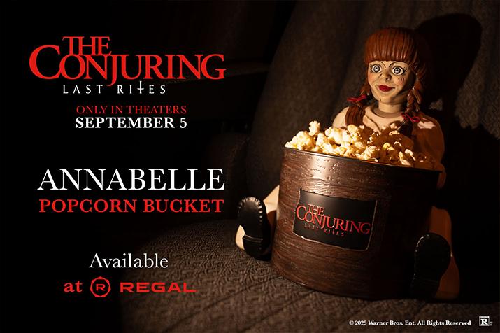 Annabelle collectible popcorn bucket