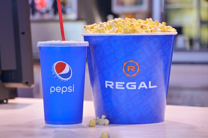 Movie theatre popcorn and drink