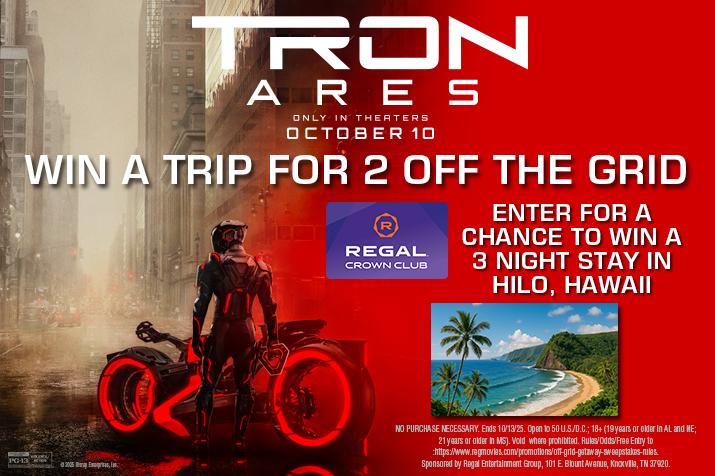 Tron: Ares trip to Hawaii sweepstakes