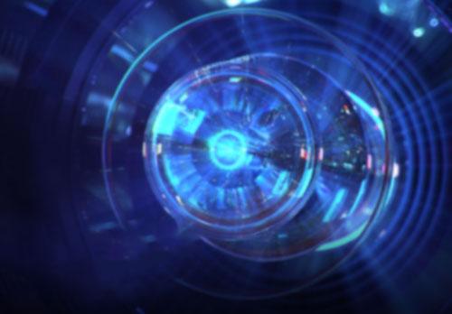 close up of the IMAX projection lense