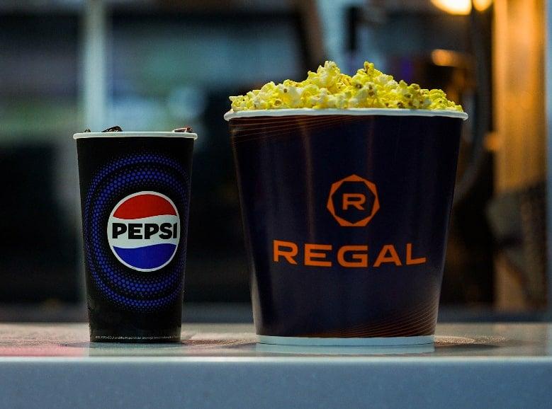 Regal Popcorn Bucket and Pepsi