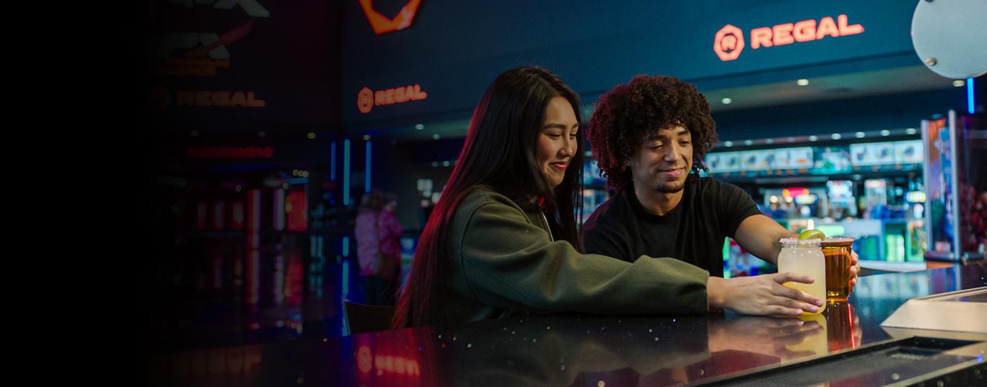 Guests enjoying a drink at the bar Desktop